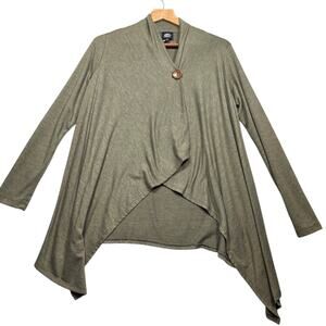 Bobeau One Button Wrap Cardigan Size Small